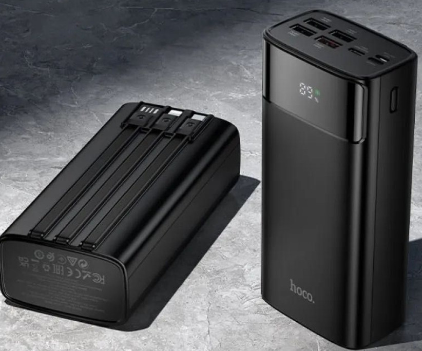 Повербанк Hoco DB89B 30000mAh 22.5W кабелі дисплей ліхтарик. Харків - фото 4