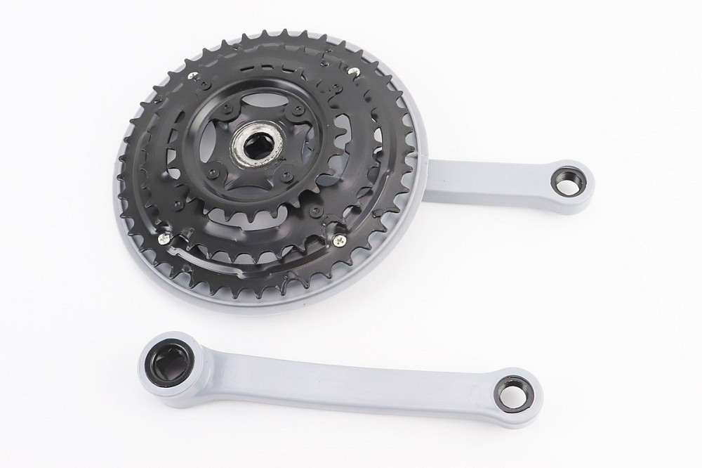 Шатуни "квадрат" 170мм, 42.34.24T MTB, сіро-сині GR 02 (вузький), (можливі потертості) Київ - фото 2