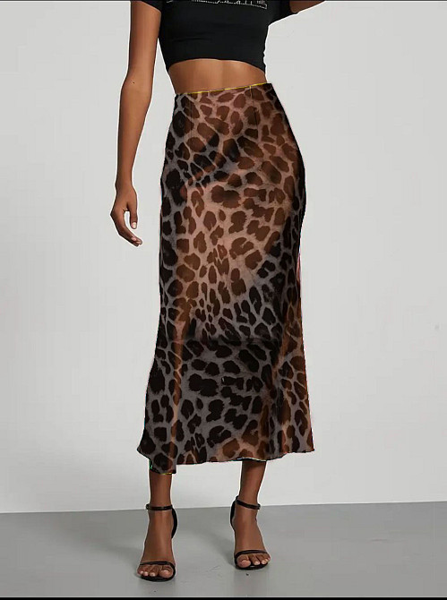 Жіноча спідниця шовкова Принт 46/48 Харків - фото 1