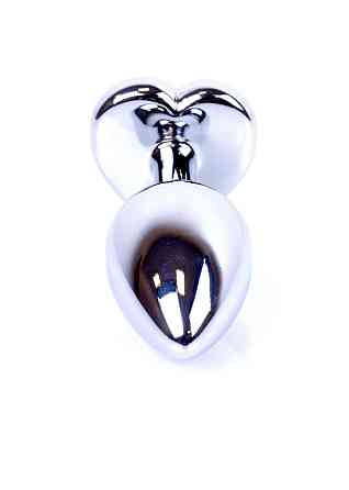 Анальна пробка - Jewellery Silver Heart Plug Light Pink Sex Aura Київ
