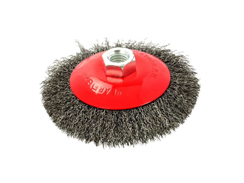 КШМ Щітка дротяна "GEKO" радіальна зі стальних дротиків 115мм Київ - фото 1