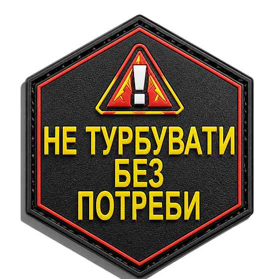 Патч / шеврон Не турбувати без потреби Запоріжжя