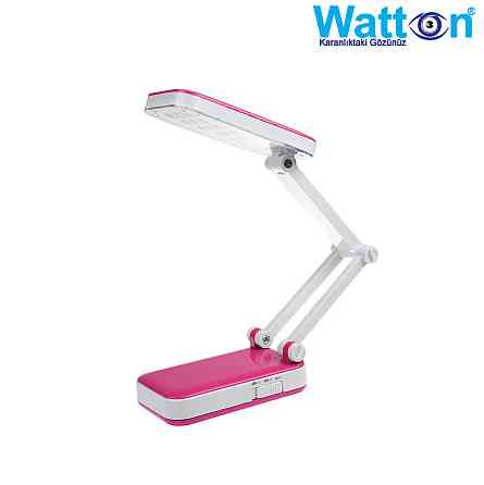 Акумуляторна настільна лампа Watton WT-006 світлодіодний світильник трансформер працює 10 годин Рожевий Кам'янець-Подільський