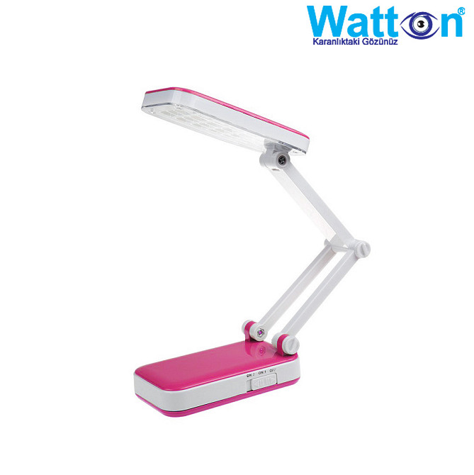 Акумуляторна настільна лампа Watton WT-006 світлодіодний світильник трансформер працює 10 годин Рожевий Кам'янець-Подільський - фото 2