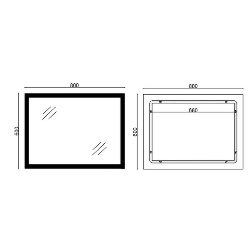Дзеркало Mixxus FLAT MR04-80x60 з LED Touch, Anti-fog, димером, регулюванням яскравості, годинником  ( MI6928 ) 26473 Харків - фото 9