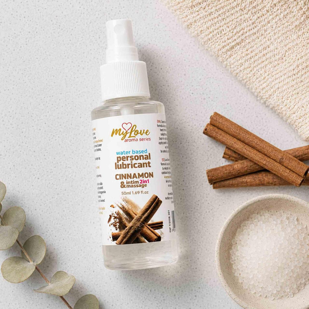 2в1 лубрикант та масажний гель - MyLove Aroma Series Intim&Massage Cinnamon, 50 мл Sex Aura Київ - фото 3