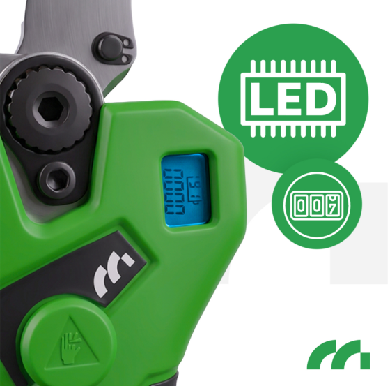 Секатор электрический аккумуляторный для веток 40мм 500Вт 21В Maltec (Польша) Киев