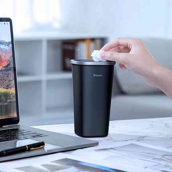 Автомобільний контейнер для сміття Baseus Dust-free Trash Can CRLJT-A01 (Чорний) Николаев