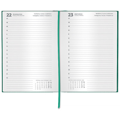 Еженедельник Axent датированный 2026 Classic Style, 145х210, аквамариновый (8840-26-5-A) Винница - изображение 3