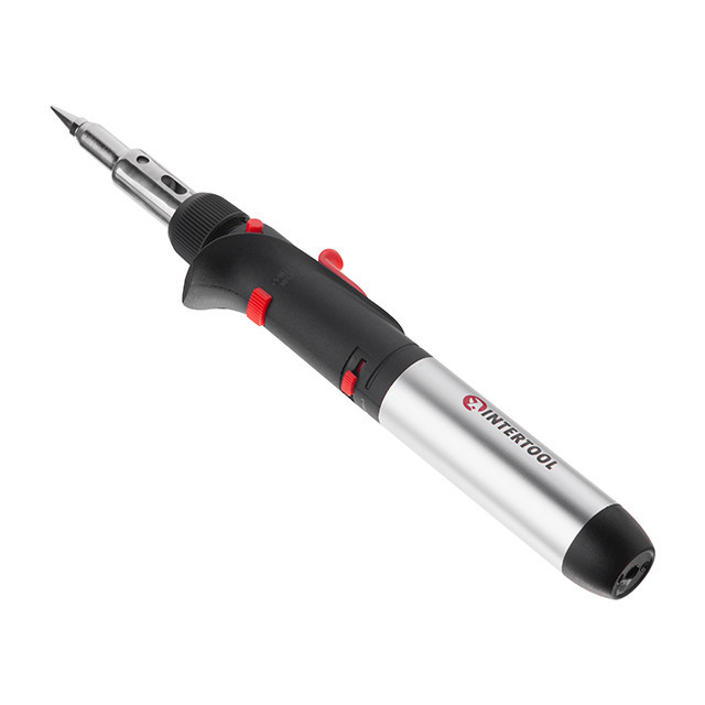 Паяльник газовий 17 мл, комплект аксесуарів INTERTOOL GB-0006 Київ - фото 4