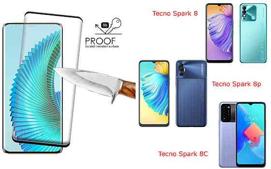 Захисне скло HyperGlass Pro для Tecno Spark 8, Spark 8p, Spark 8C – максимальна чутливість та захист Київ