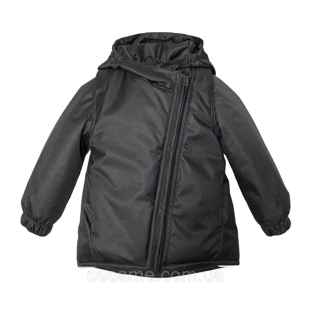 Дитяча Куртка-жилетка 2 в 1 демісезонна Чорна Харків - фото 7