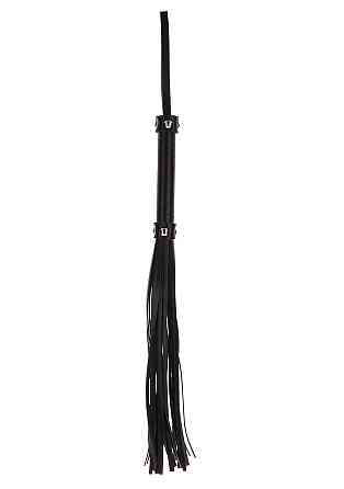 Плеть-флогер Taboom Large Whip чорна, 45 см Sex Aura Київ