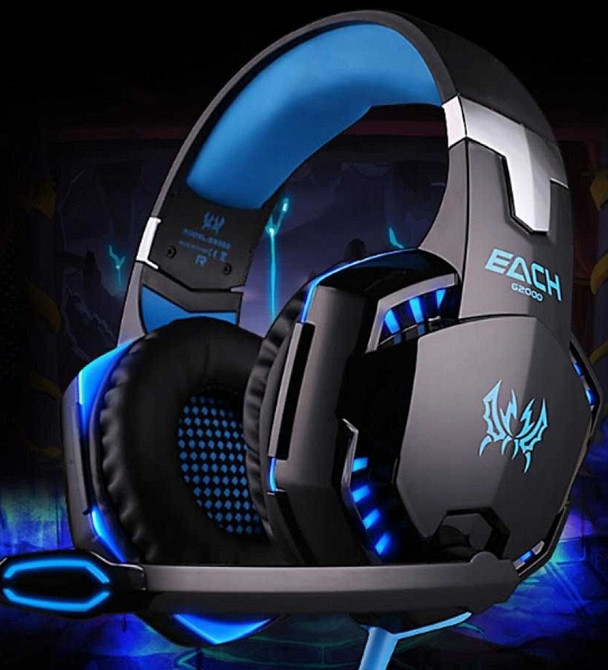 Ігрові навушники Kotion Each G2000 з мікрофоном і підсвіткою. Харків - фото 7