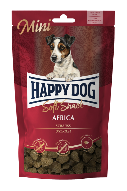Лакомство Happy Dog Soft Snack Mini Africa для собак малых пород (страус/картофель) 100 г Винница - изображение 1