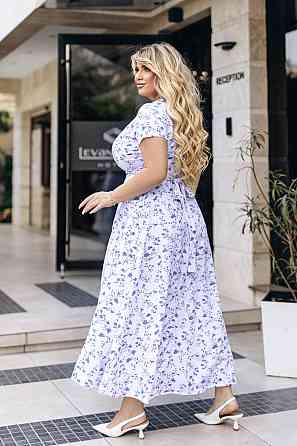 Длинное летнее платье в цветочный принт Bestie 50, Белый Киев