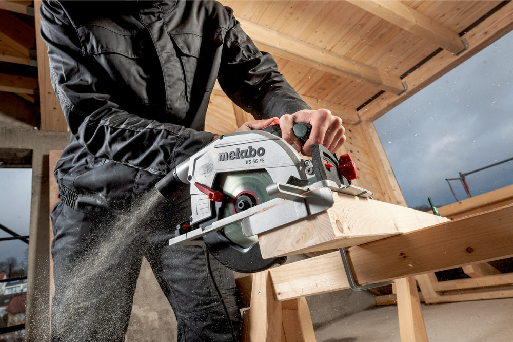 Потужна ручна дискова пила по дереву Metabo KS 66 FS : 1500 Вт, круг 190мм циркулярна пила 601066000 Киев - изображение 4