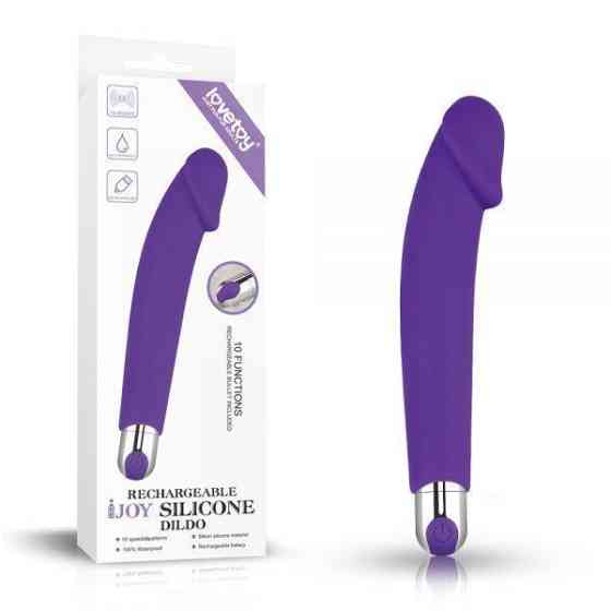 Ефективний вібромасажер Rechargeable IJOY Silicone Dildo Sex Aura Київ