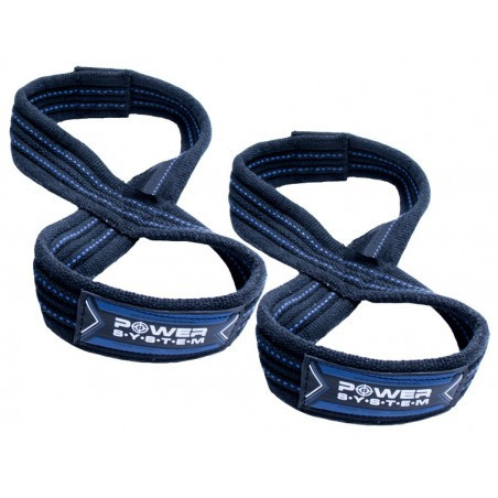 Лямки для тяги (вісмірка) Power System PS-3405 Figure 8 Black/Blue S/M Луцьк - фото 1