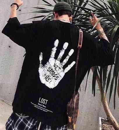 Футболка чоловіча с принтом  46 Чорний 2664091167 Дніпро