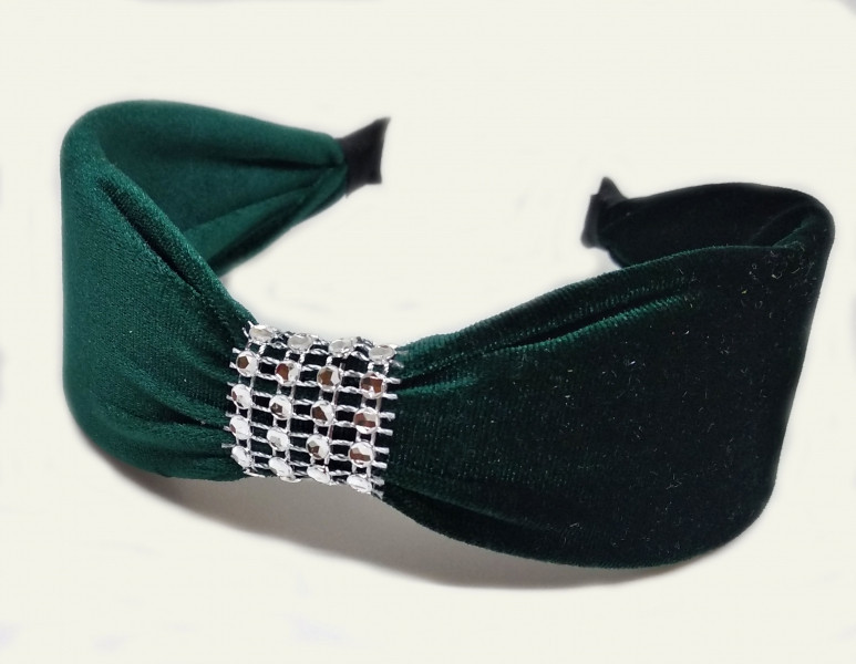 Обруч на голову жіночий зелений Київ - фото 1
