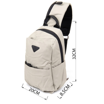 Сумка Vintage Через плече нейлон Світло-сіра (20631) Вінниця - фото 7