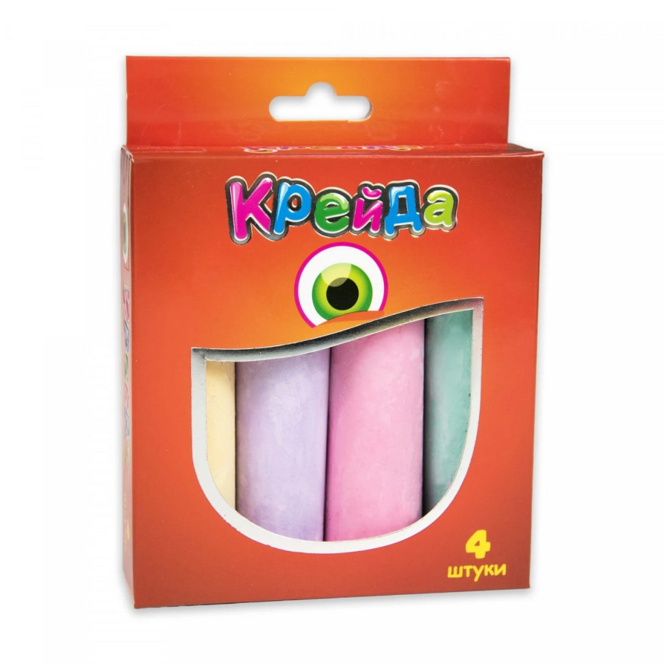 Детский набор Мел Большой круглый Strateg 50101 разноцветный 4 шт Винница - изображение 1