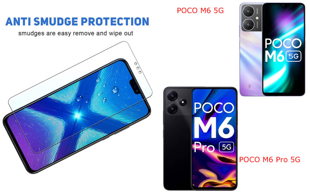 Защитное стекло NeoGlass для POCO M6 5G, POCO M6 Pro 5G – ультрапрозрачное и устойчивое Киев - изображение 3
