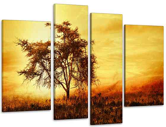 Модульна картина Дерево Світанок Art-91_4 Київ