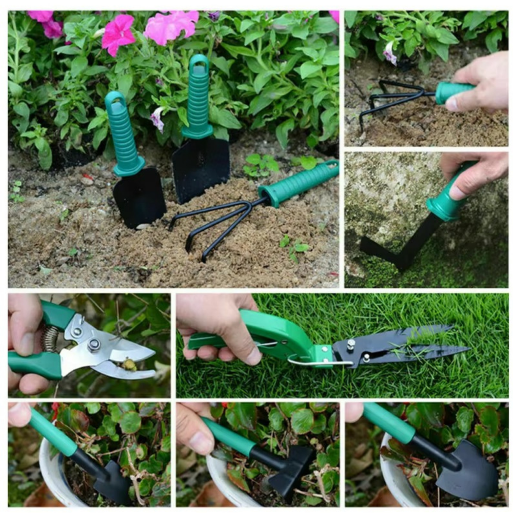 Набор инструментов 10в1 для сада и огорода кейс комплект ручных инструментов садовый набор инструментов портативный Каменец-Подольский - изображение 10