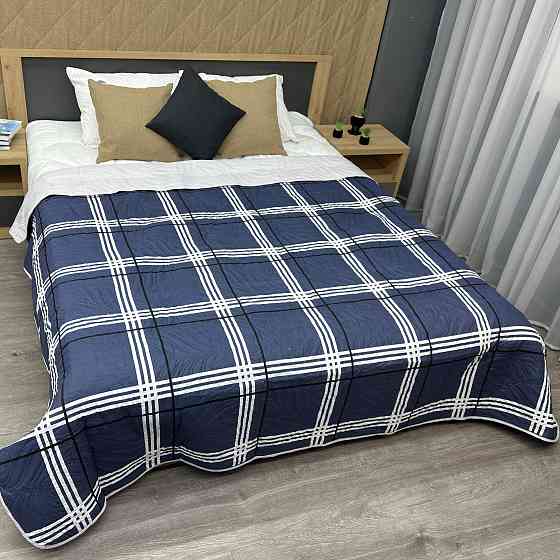 Покривало декоративне Decorator Kelso 215х240 см синій з білим (85-202) Київ