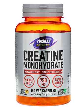 Креатин NOW Foods Creatine Monohydrate 750 mg 120 caps Луцьк