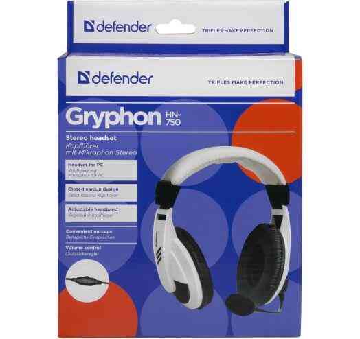 Навушники Defender Gryphon HN-750 2м (Білий) Вінниця