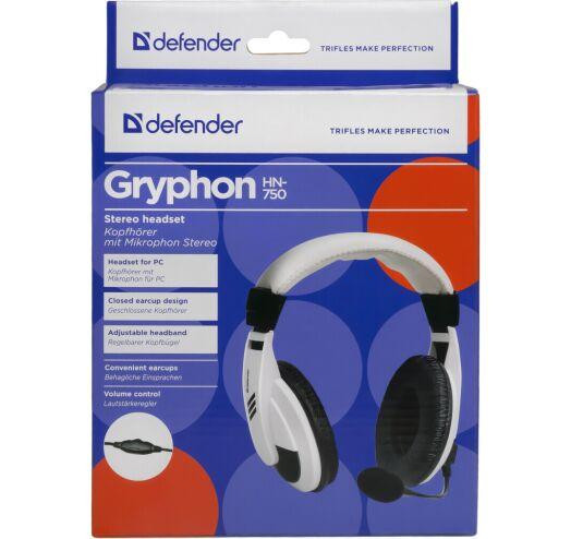 Навушники Defender Gryphon HN-750 2м (Білий) Вінниця - фото 5
