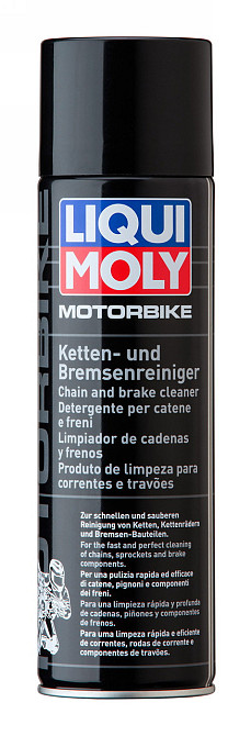 LIQUI MOLY 1602 Motorbike Ketten- und Bremsenreiniger — Очищувач ланцюгів та гальм мотоциклів | Швидке видалення мастила, бруду та Ковель - фото 1