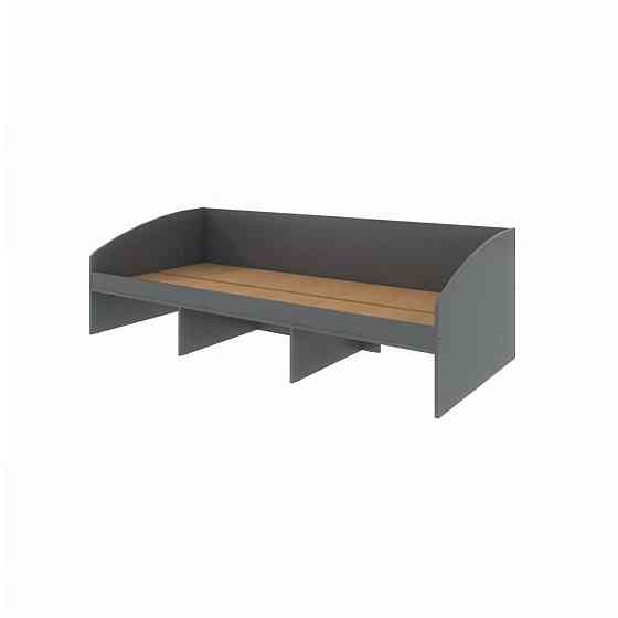 Ліжко односпальне з ящиками Еверест Комфорт 3 193х84х59 см Графіт/Німфея Альба (білий) (DTM-073834) Львів