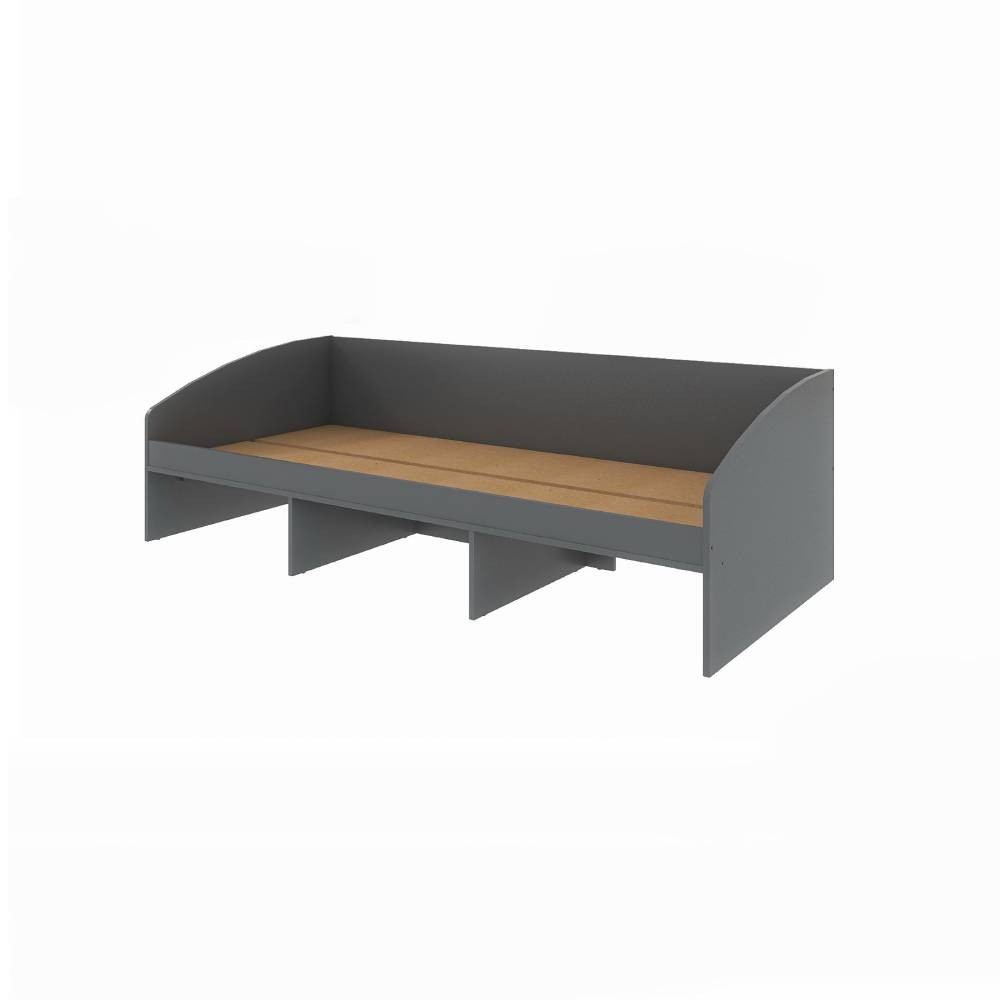 Ліжко односпальне з ящиками Еверест Комфорт 3 193х84х59 см Графіт/Німфея Альба (білий) (DTM-073834) Львів - фото 6