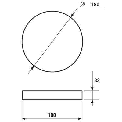 Светильник Eurolamp GM 21W 4000K (LED-NLR-21/40(GM)) Винница