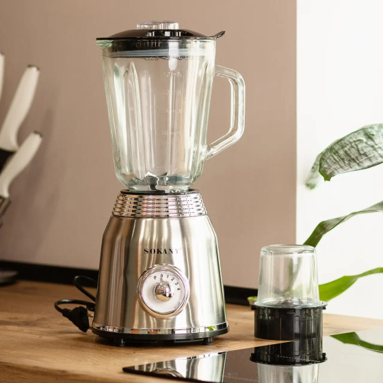 Портативный блендер 1.5 л для коктейлей и смузи Sokany Киев