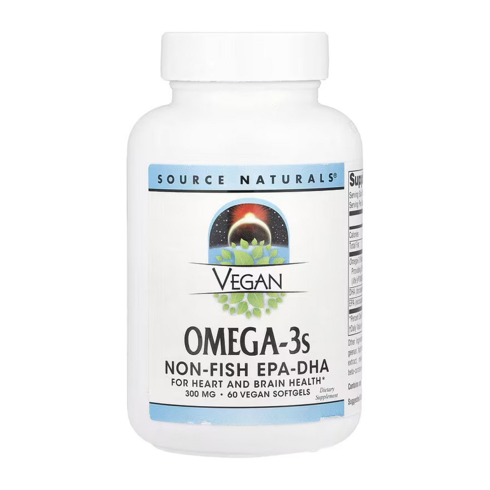 Омега для веганов Source Naturals Vegan Omega-3s EPA-DHA 300mg 60 гел капс Киев - изображение 1