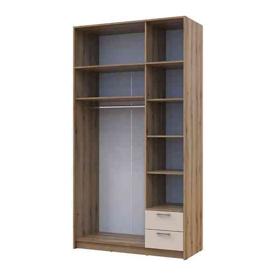 Шафа для одягу Doros Ронді з антресоллю і дзеркалом Дуб Артизан/Кашемір 3ДСП 121х52х236 DRS-011679 (80737821) Львів