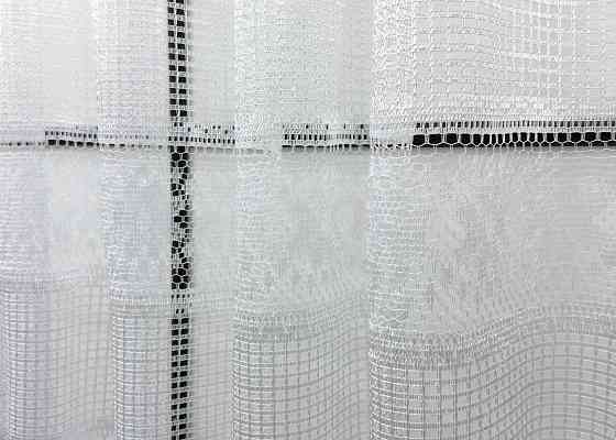 Тюль сетка VR-Textil Juli № 1715т Арка на кухню цвет белый 300х160 см (53-0031) Киев