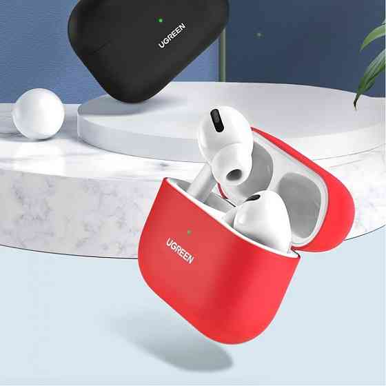 Чехол для наушников Ugreen Silica Gel Case Protector for Apple Airpods Pro 80512 (Красный) Николаев