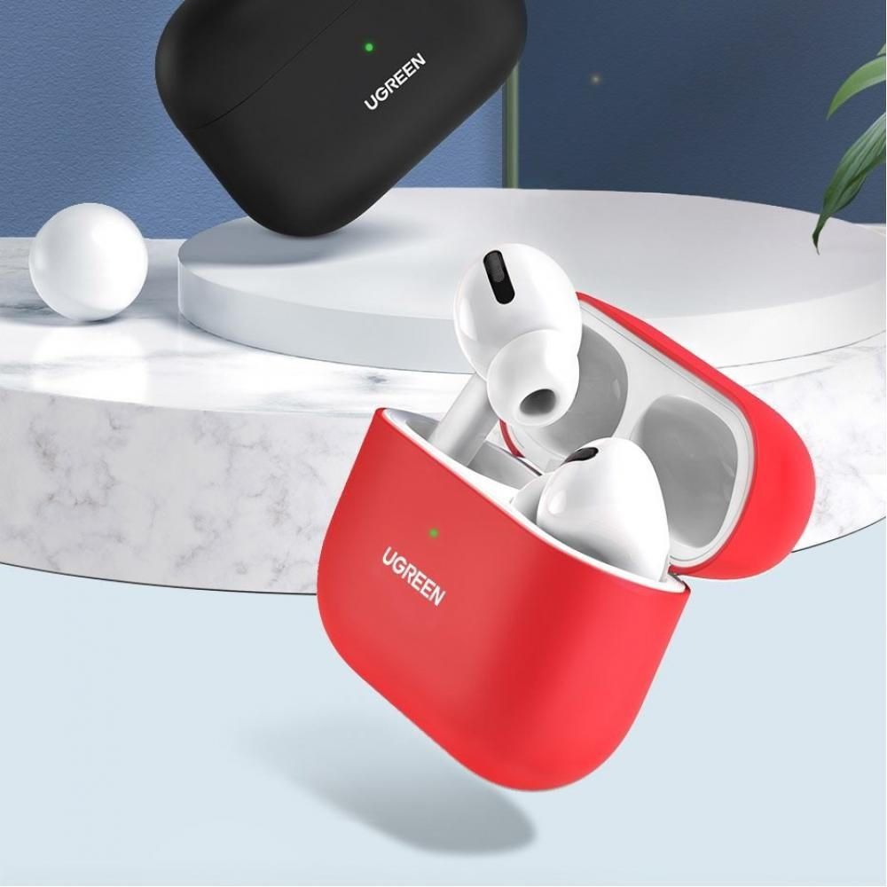 Чехол для наушников Ugreen Silica Gel Case Protector for Apple Airpods Pro 80512 (Красный) Николаев - изображение 3