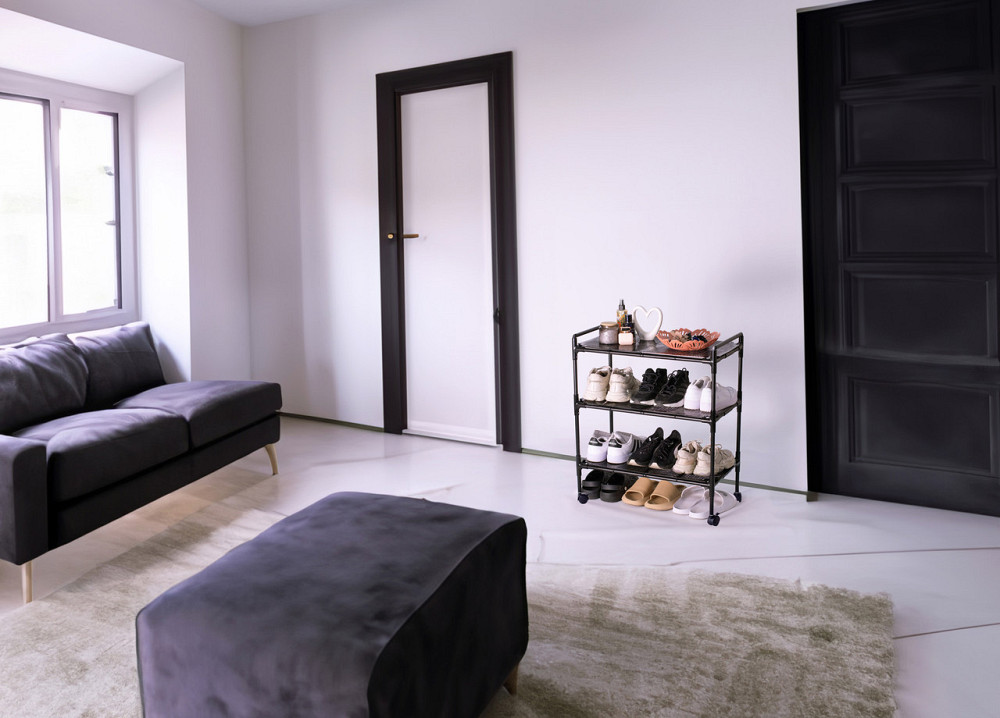 Металева підставка для взуття ShoeFlex. Полиця-стелаж для взуття в передпокій. Борисполь - изображение 7