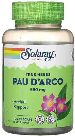 По Д'арко (Кора Муравьиного Дерева) Solaray Pau D'Arco Bark 550mg 100 vcaps Киев