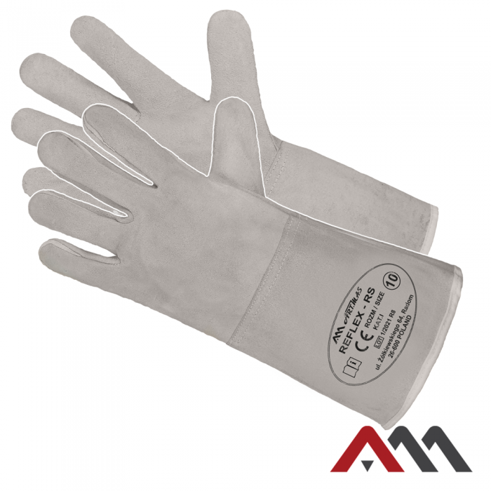 Рукавиці зварювальника "ArtMas" сірі 35 см Киев - изображение 1