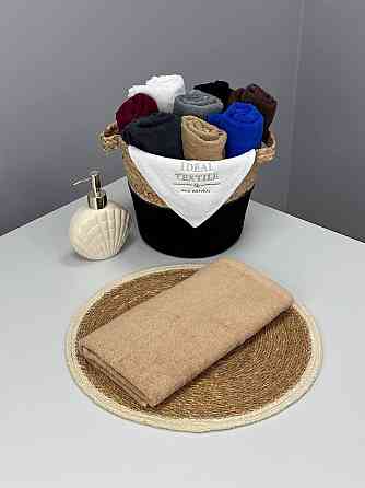 Рушник однотонний Ideal Textile 70х140 см 400 г/м2 бежевий (56860929) Чернівці