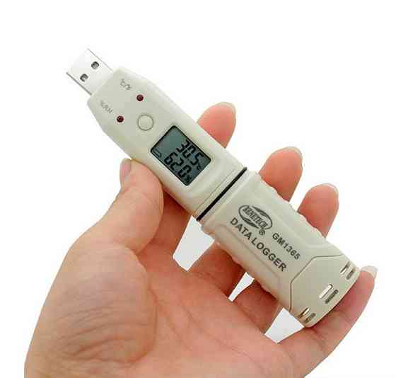 Реєстратор вологості та температури (даталоггер) USB, 0-100%, -30-80 °C BENETECH GM1365 Чернігів