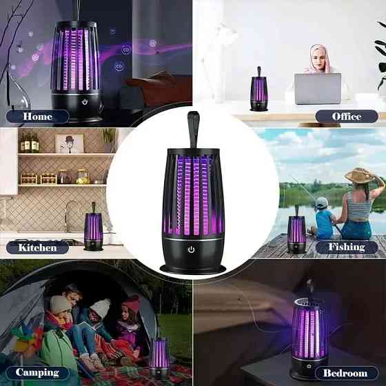 Антимоскітна лампа Mosq (Чорна, 4000mah) Миколаїв